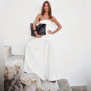 SIGNIFICANT OTHER BLYTH Strapless MAXI DRESS - IVORY Size 4 NWT